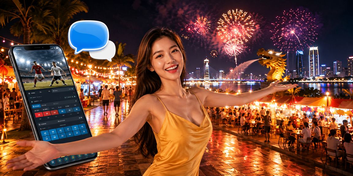 Người chơi cá cược thể thao VIP tại chợ đêm Đà Nẵng với không khí sôi động